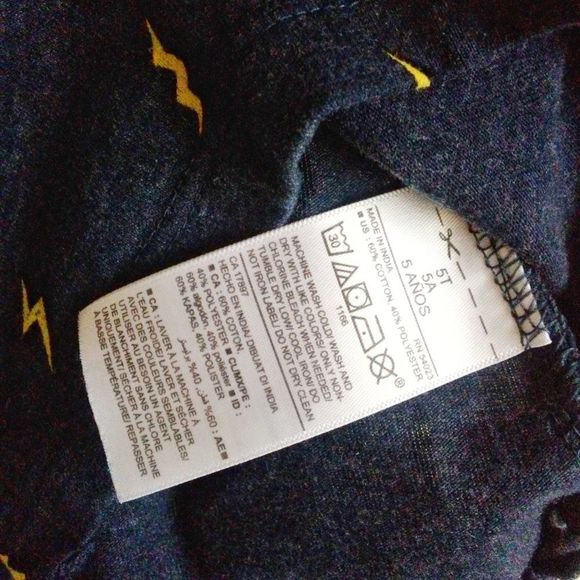 Old Navy Thunder Print Long sleeve Collar T-shirt - Picture 4 of 4